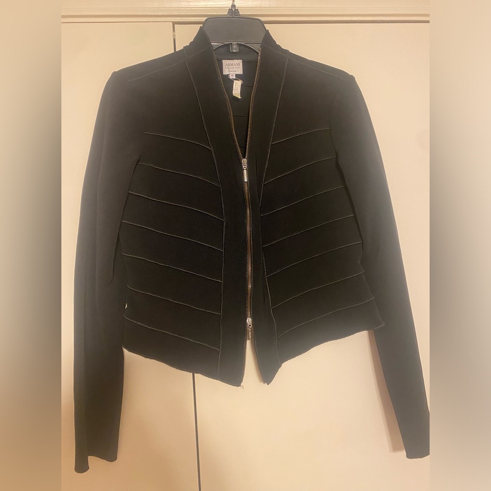 Armani Collezioni Ribbed Blazer -Size 46